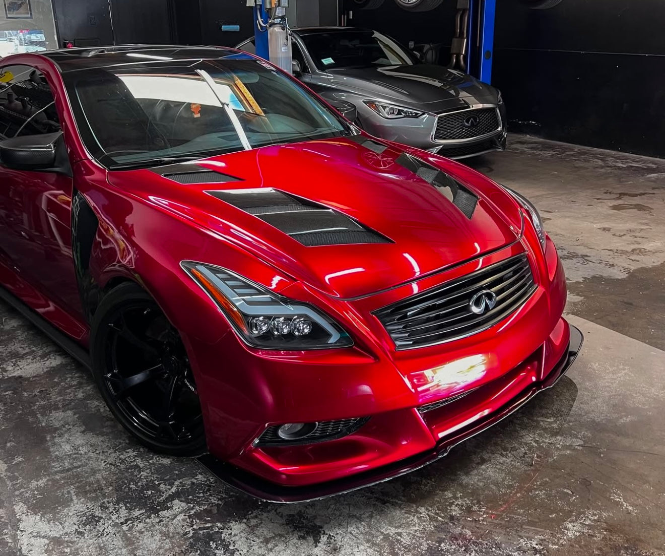 Infiniti G37 Coupe Carbon Fiber Vented Hood