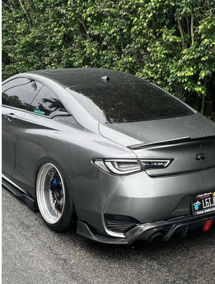 Infiniti Q60 Carbon Fiber Rear Corner Winglets