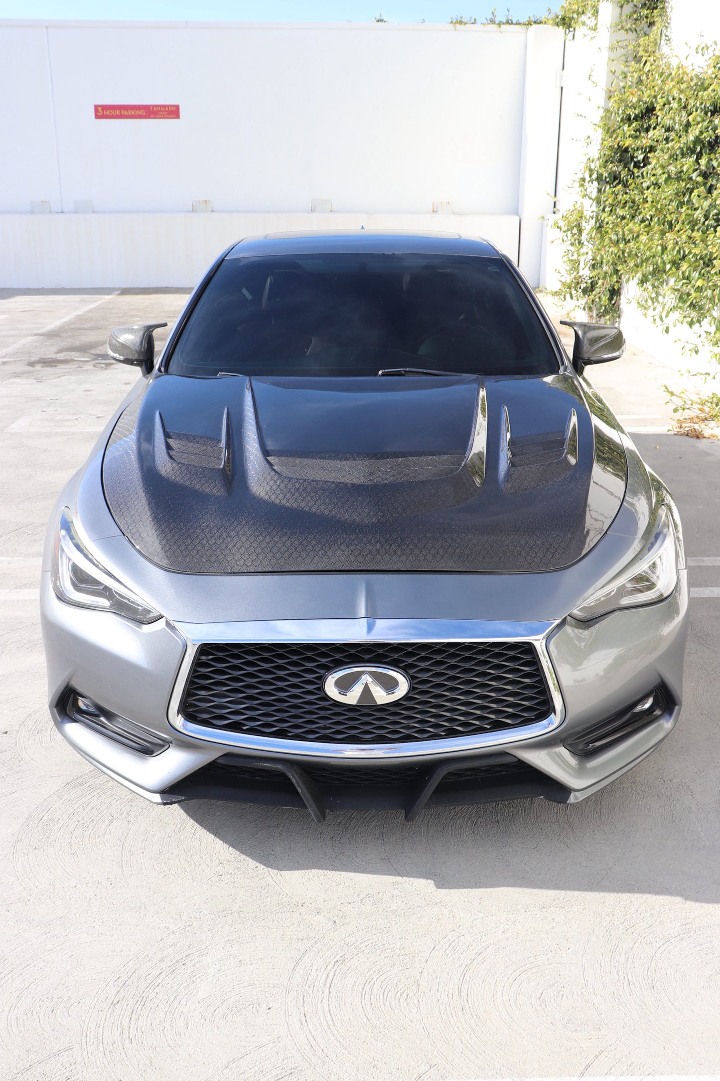 Infiniti Q60 Honeycomb Carbon FIber Cts-V style Hood