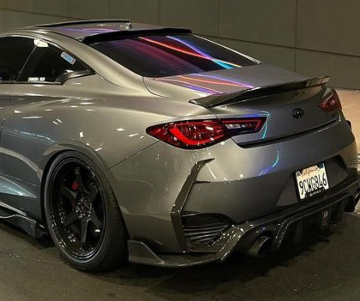 Infiniti Q60 Carbon Fiber Rear Corner Winglets