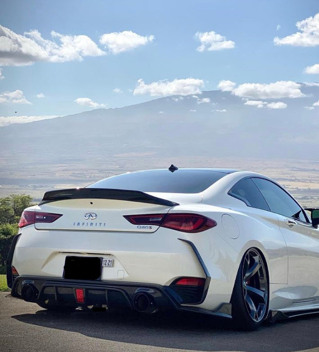 Infiniti Q60 Carbon Fiber Kick-Up Spoiler