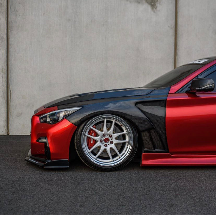 Infiniti Q50 Carbon Fiber Vented Fenders