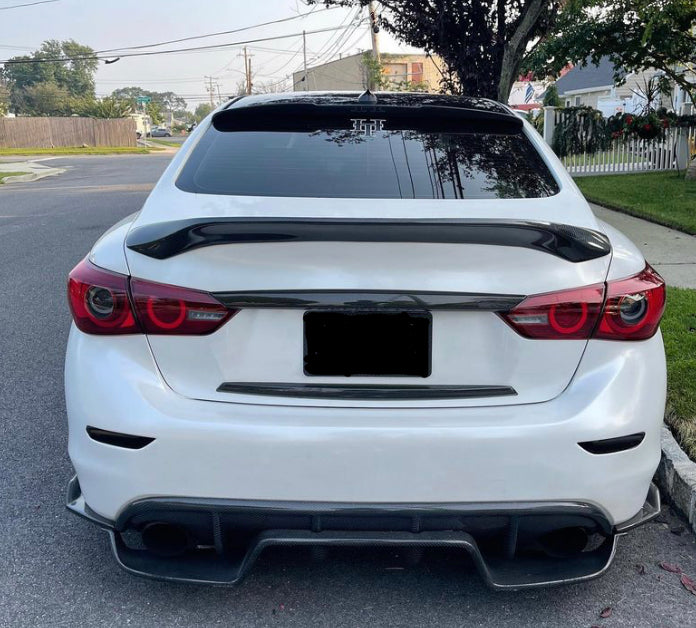 Infiniti Q50 Carbon Fiber Trim Pieces For Trunk