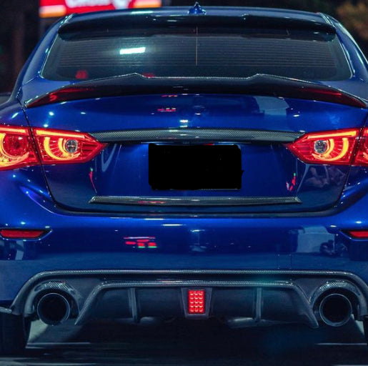 Infiniti Q50 Carbon Fiber Trim Pieces For Trunk