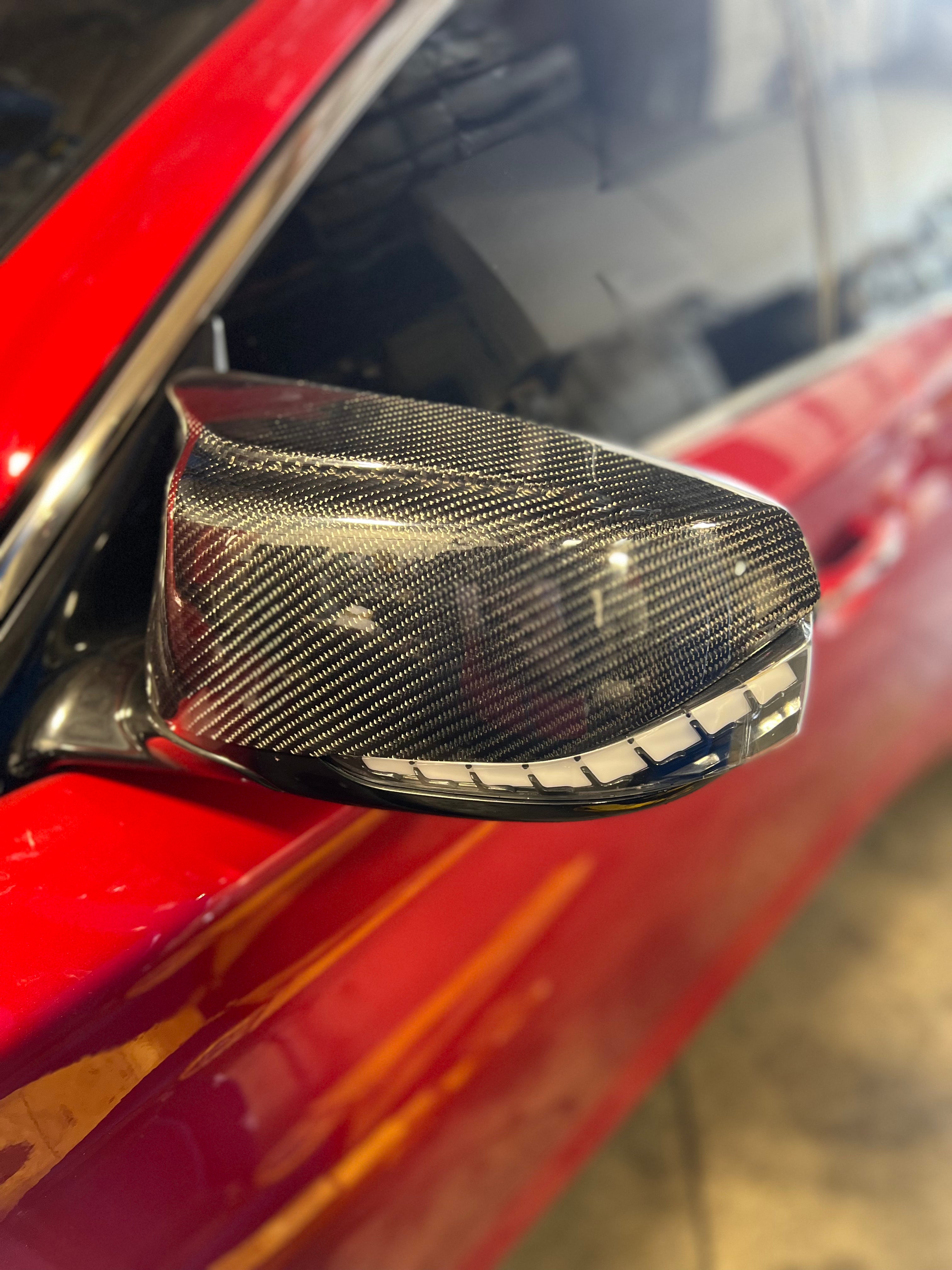 Mirror Caps Infiniti 2014-2024 Q50 Q60 Q70 QX30 QX50 Carbon Fiber Side Mirror Cover... Infiniti Q50 - Foto 5