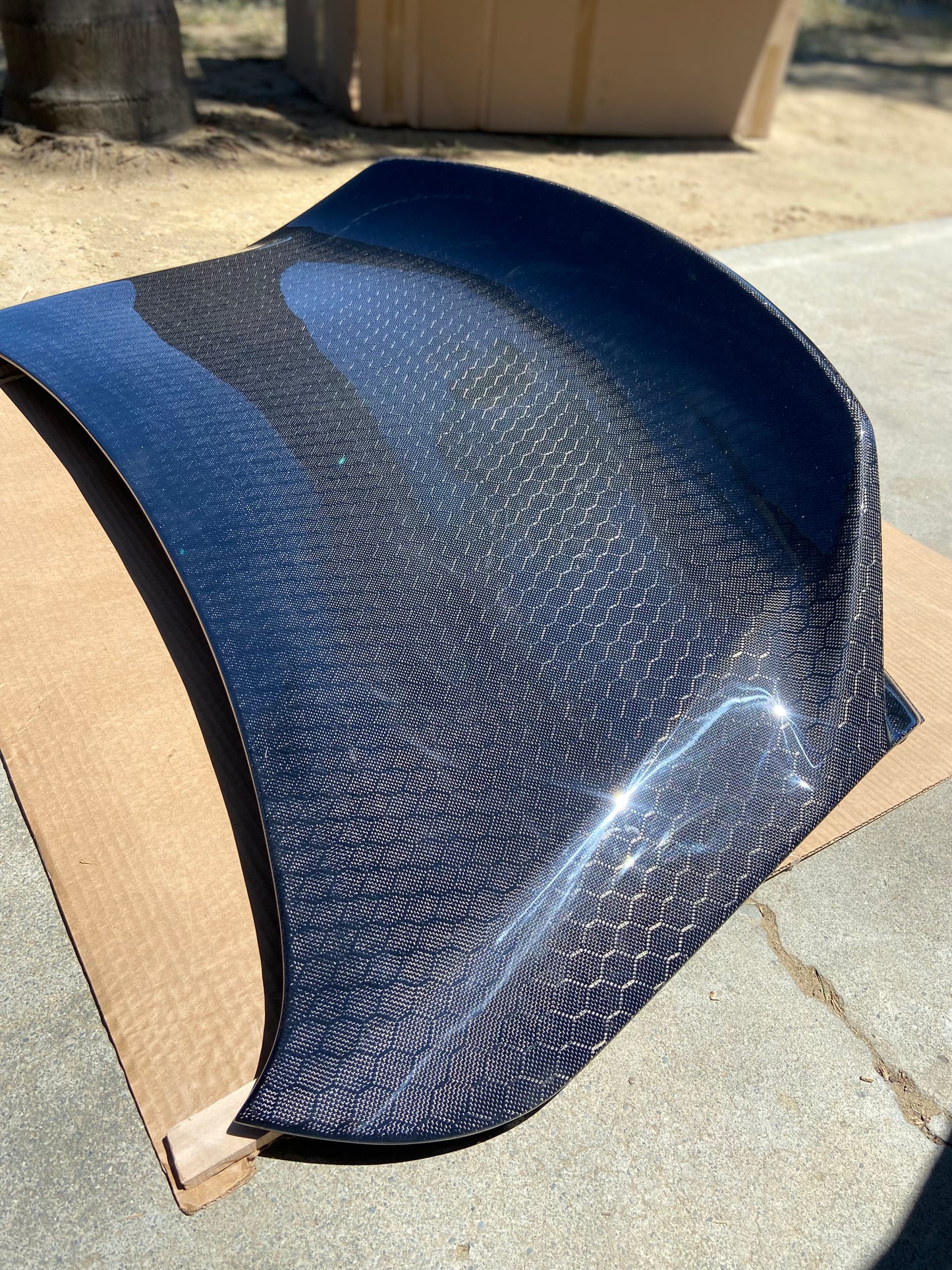Infiniti Q60 Honeycomb Carbon Duckbill Trunk