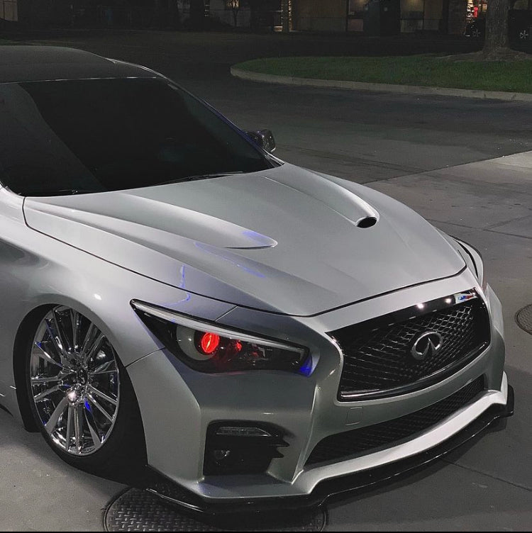 Infiniti Q50 Carbon Fiber Hood (With Vents)