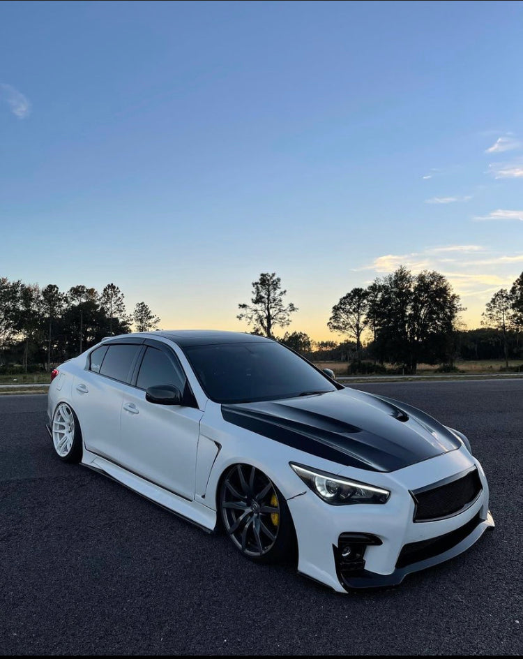 Infiniti Q50 Carbon Fiber Hood (With Vents)