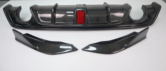Infiniti Q60 Carbon Fiber Rear Diffuser With Brake Light