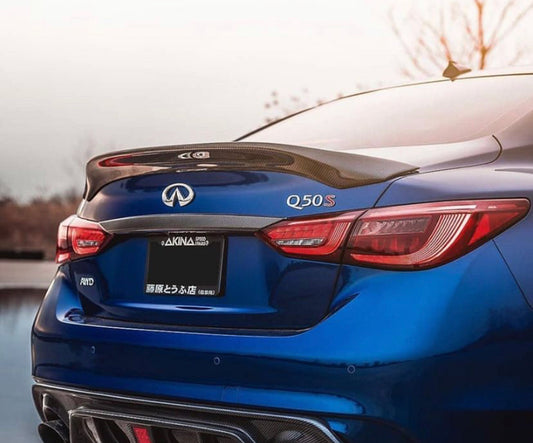 Infniti Q50 Big Carbon Fiber Spoiler