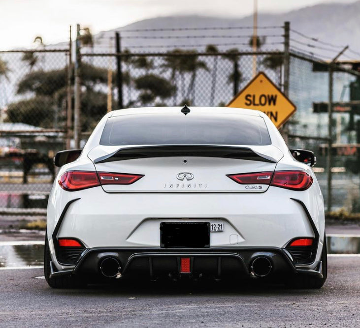 Infiniti Q60 Carbon Fiber Kick-Up Spoiler