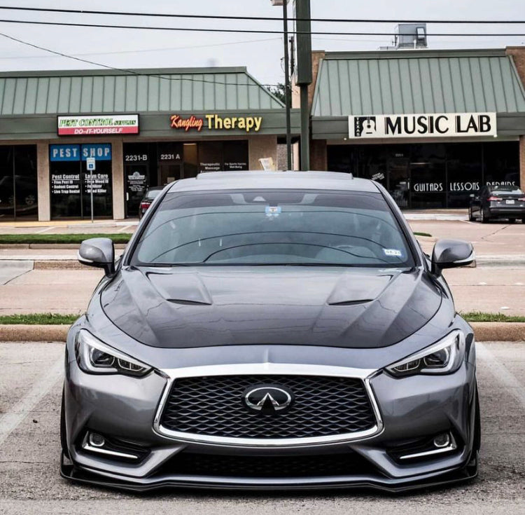 Infiniti Q60 Carbon Fiber Hood Vented