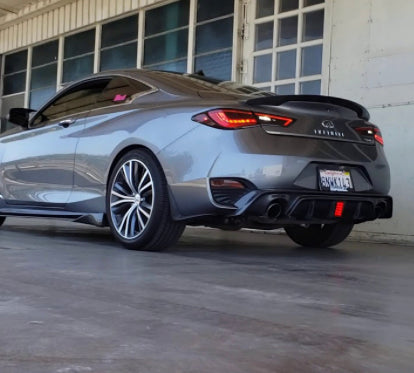 Infiniti Q60 Carbon Fiber Rear Diffuser With Brake Light