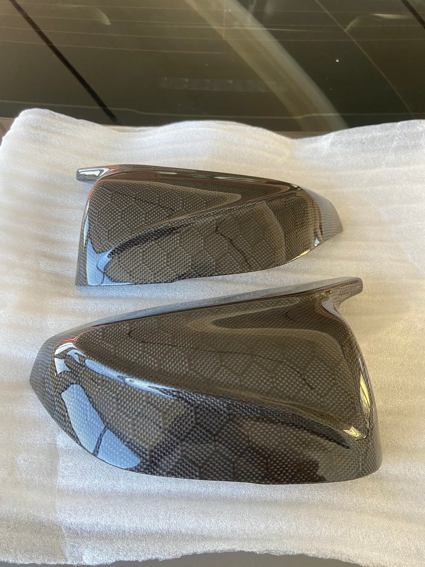 Infiniti Q50/Q60 Honeycomb Carbon Fiber Mirror Caps (Version 2)