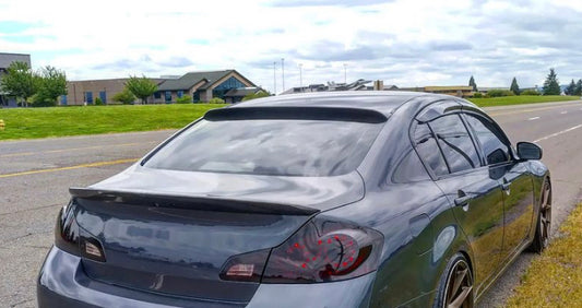 Infiniti G37 Sedan Rear Window Carbon Fiber Spoiler